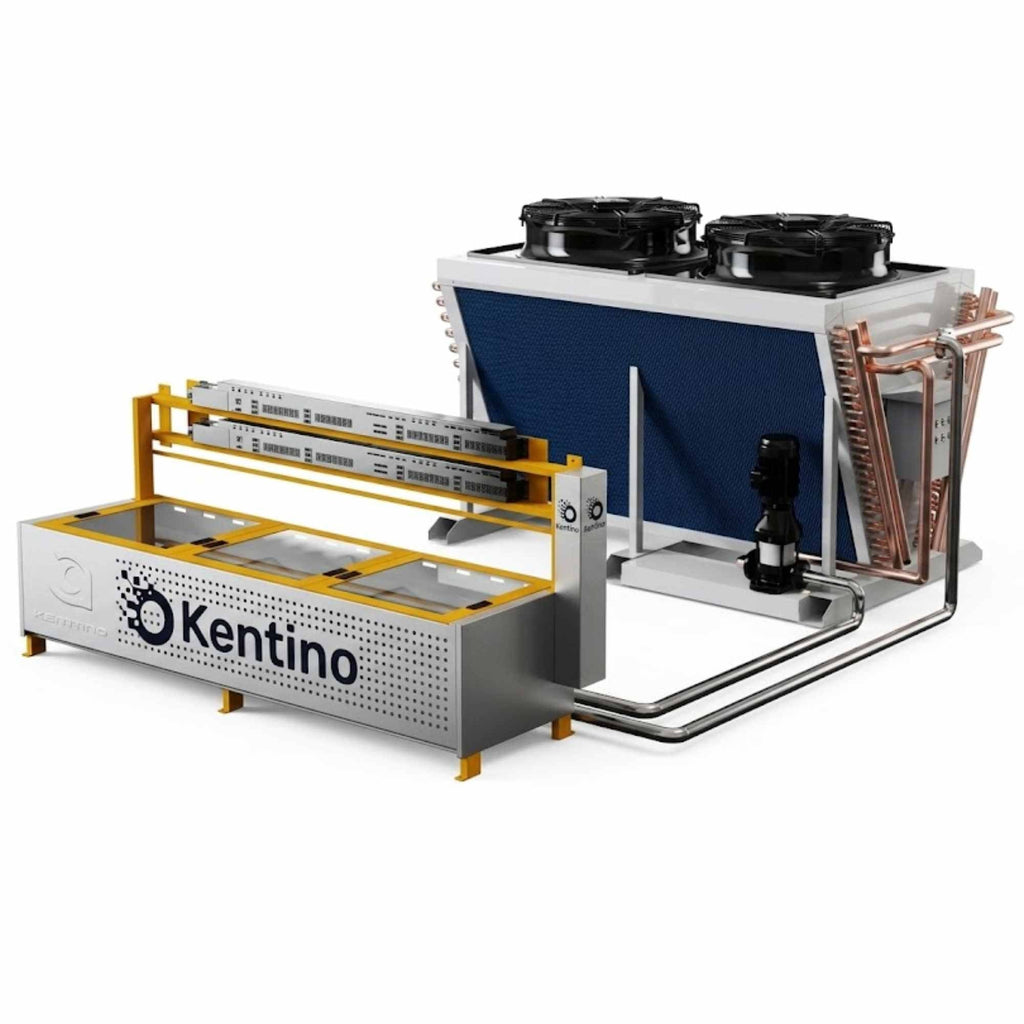Imerzní vana 120 kW pro 30 minerů – ukázka zapojení s chladičem