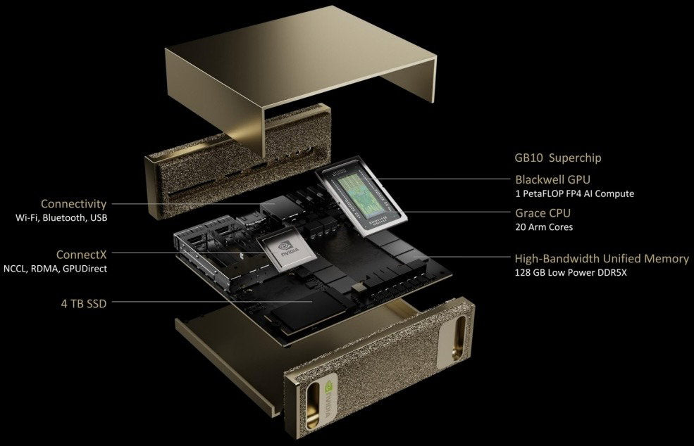 NVIDIA DGX Spark – oficiální produktová fotografie (3/3)
