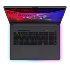 ASUS ROG Strix G18 G815LR – top view of the RGB keyboard with numeric keypad