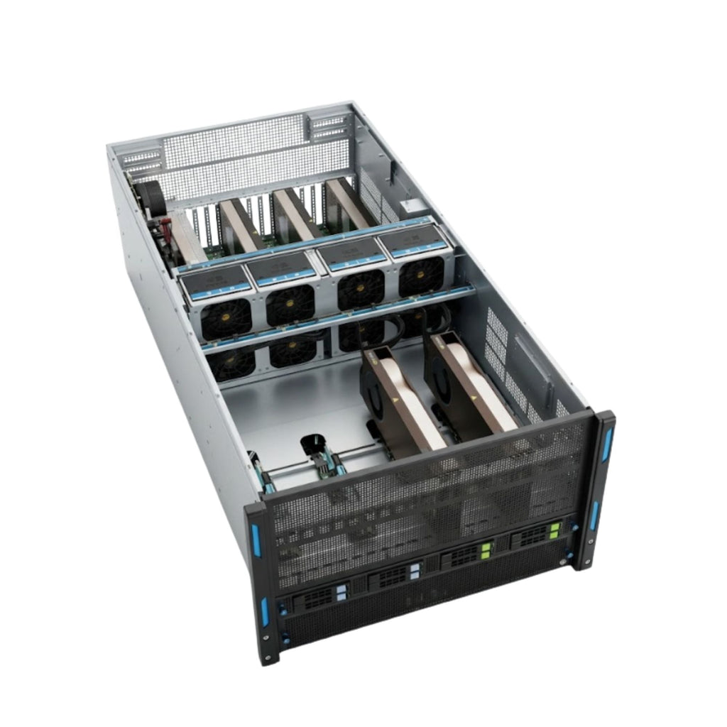 AI server Genoa – otevřená skříň