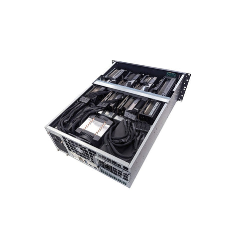 Rozvody PCIe riserů ke grafickým kartám