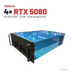 Mining rig 4× RTX 5080 – ťažobný rig, 64 GB VRAM