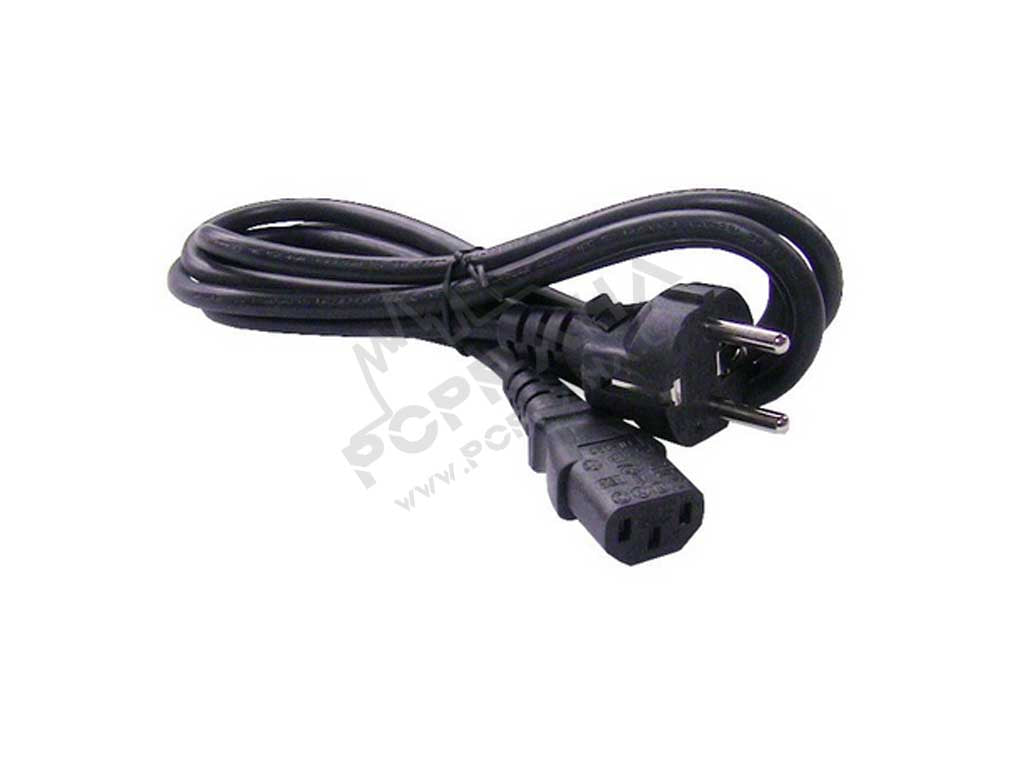 220 V power cable with C13 connector, 0.75 mm², 1.8 m