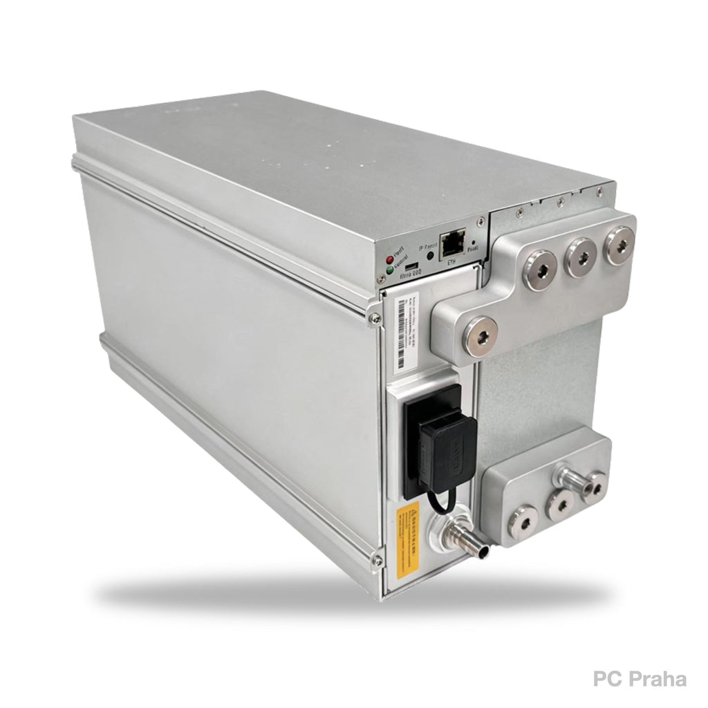 Antminer S23 XP Hyd – front panel with water-cooling connections