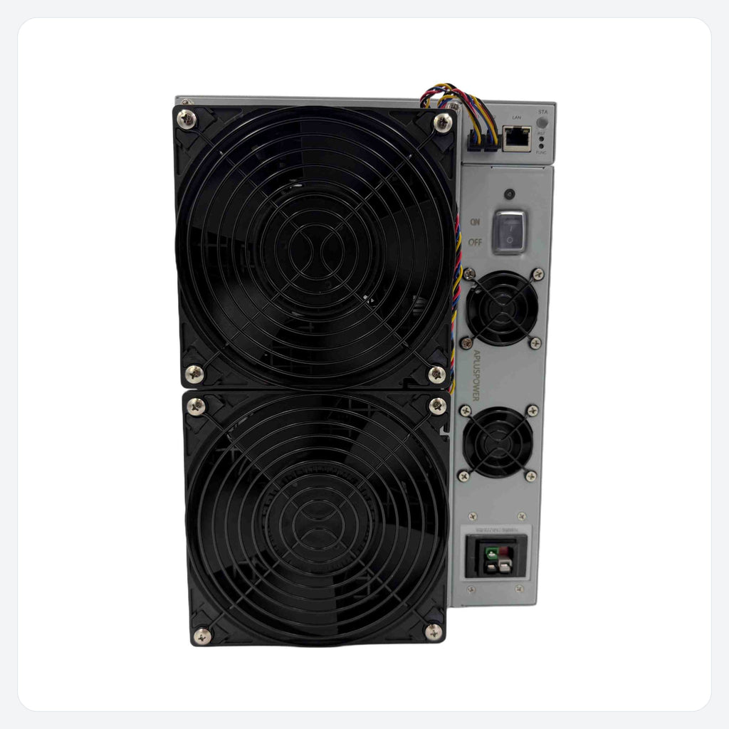Canaan Avalon A16 – pohľad na ventilátory a napájacie konektory