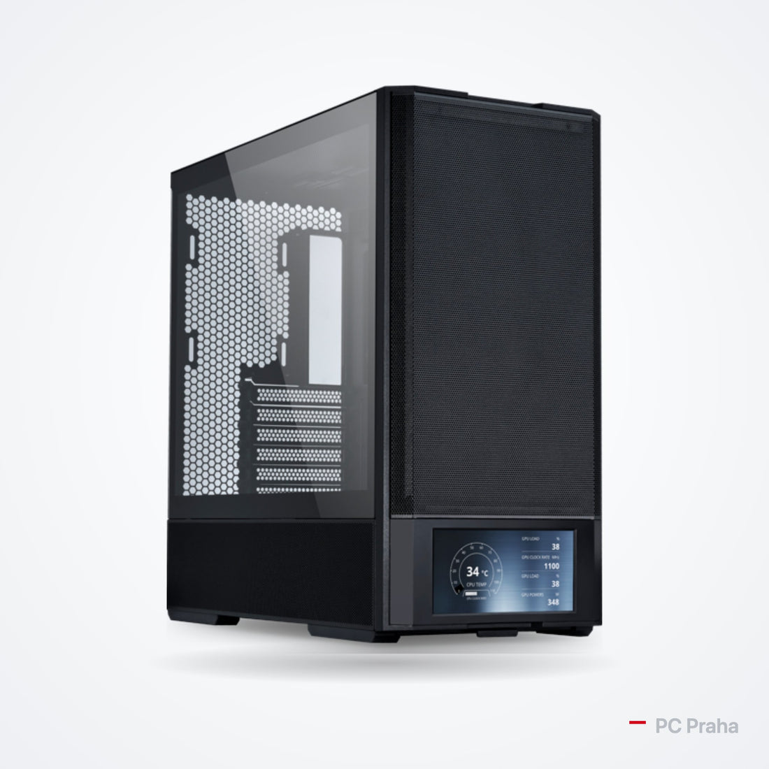Gaming and Streaming PC Core Ultra 7 265KF + RTX 5070 12 GB – Lian Li LANCOOL 207 Digital case (black), official photo from the case manufacturer