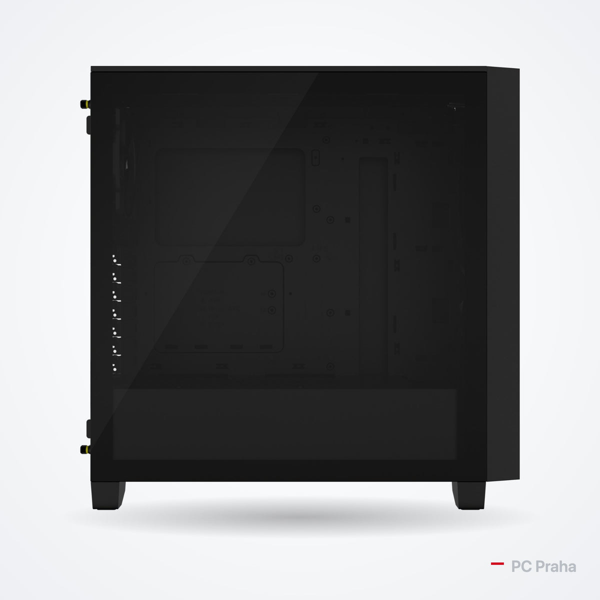 Gaming-PC Core i5-14400F + RTX 5060 8 GB – Gehäuse Corsair 3000D AIRFLOW (schwarz), offizielles Foto des Gehäuseherstellers