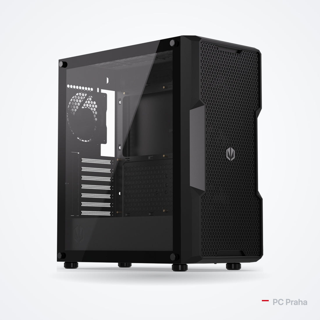 Gaming PC Esport Core i5-12400F + RTX 5050 8 GB – Endorfy Regnum 400 Air case (black), official photo from the case manufacturer