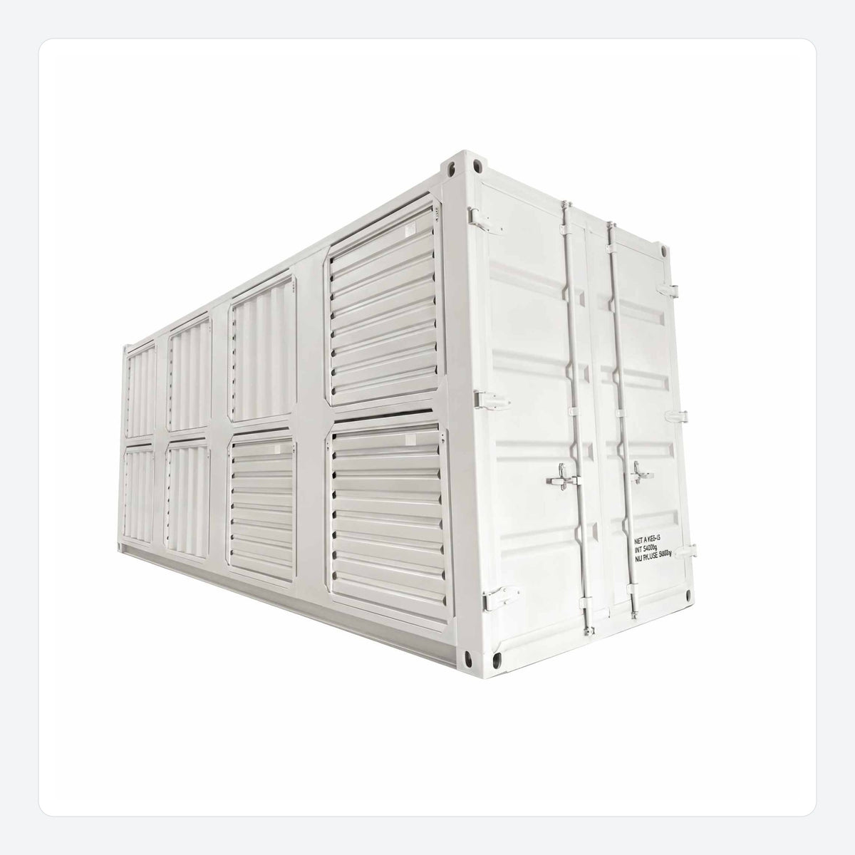 20 ft air-cooled mining container for 189 miners