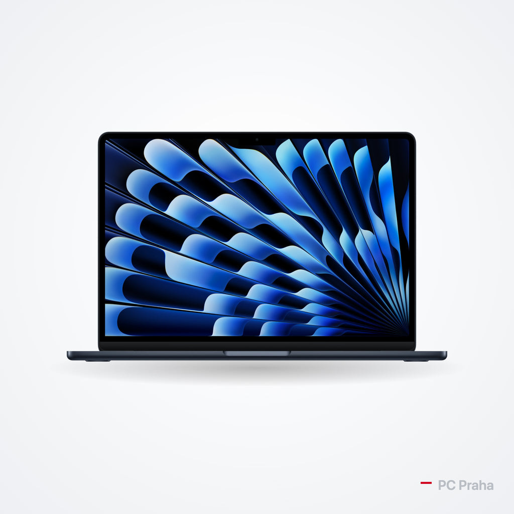 MacBook Air 13" polnočný – oficiálna fotografia Apple, pohľad spredu