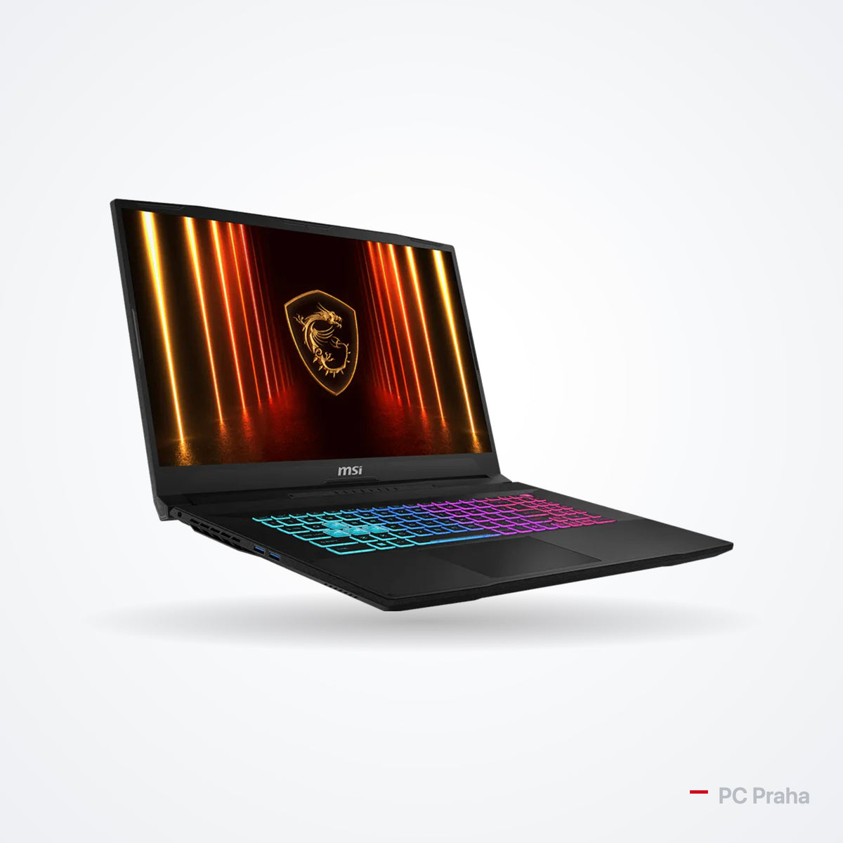 MSI Katana 17 HX B14W – oficiální foto výrobce, pohled šikmo