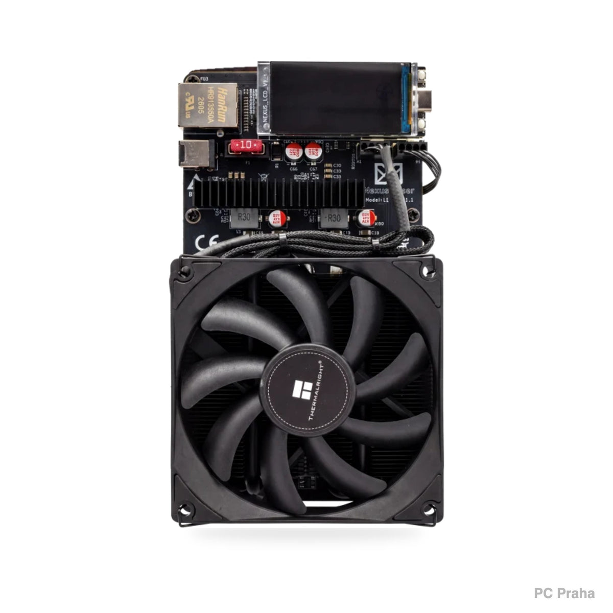 Nexus L1 – front view with fan and display