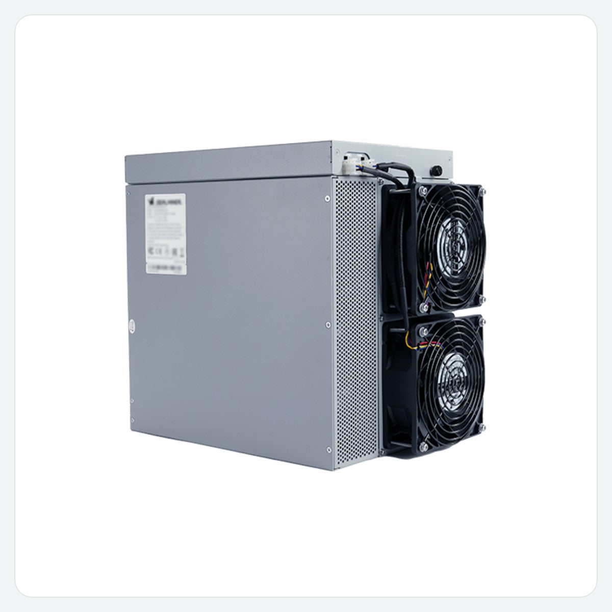 Bitdeer SealMiner A4 Pro Air – air-cooled ASIC miner, angled front view