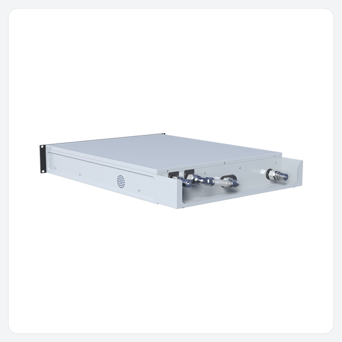 Bitdeer SealMiner A4 Ultra Hyd – rack-mount hydro miner, angled view
