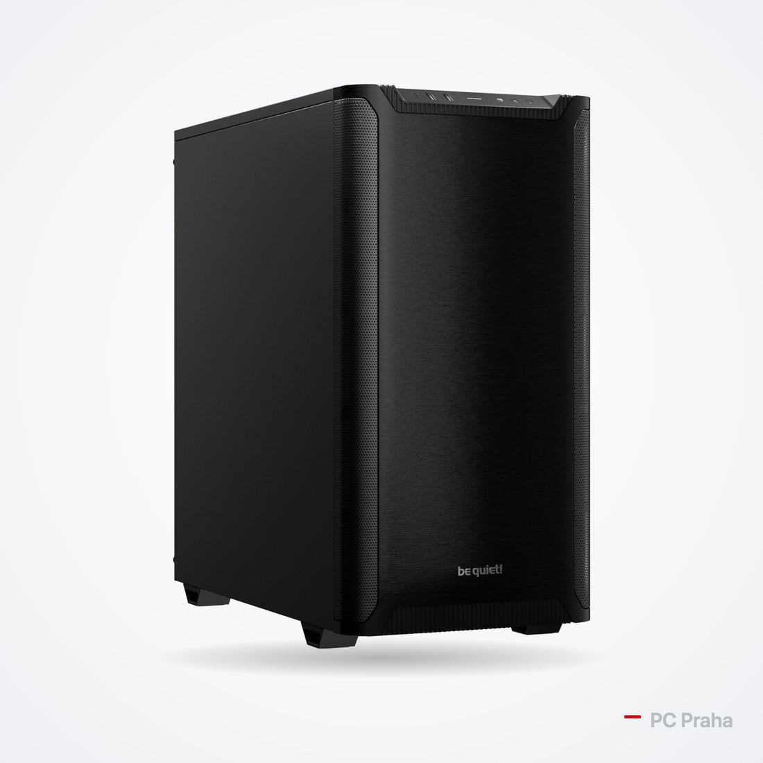 Quiet Gaming PC Ryzen 7 9700X + RX 9070 16 GB – be quiet! Pure Base 501 case (black), official photo from the case manufacturer
