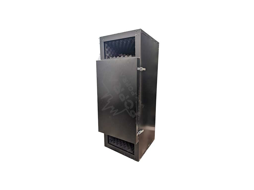 PC Praha 55 soundproof box with a miner in operation