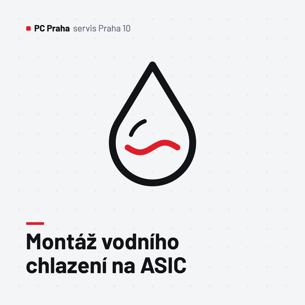 Water cooling installation on an ASIC miner – PC Praha service centre, Prague 10