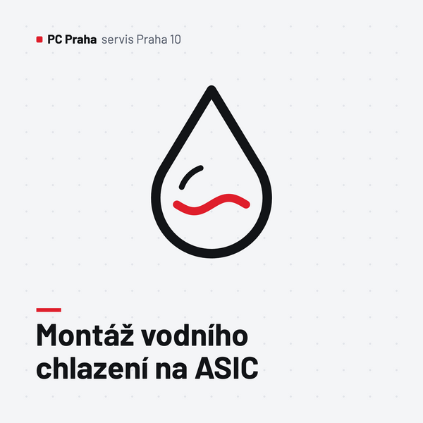 Montáž vodního chlazení na ASIC miner od 2 490 Kč | PC Praha