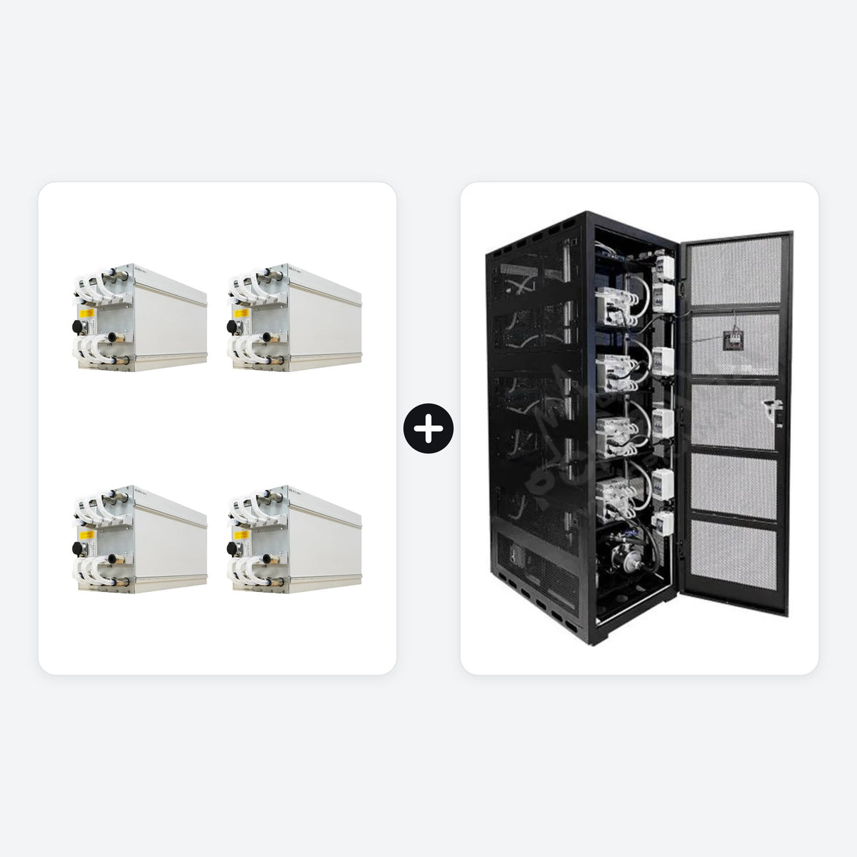 Mining set – 4× Antminer S21+ Hyd 395 TH/s + Bitmain ANTRACK V1 rack