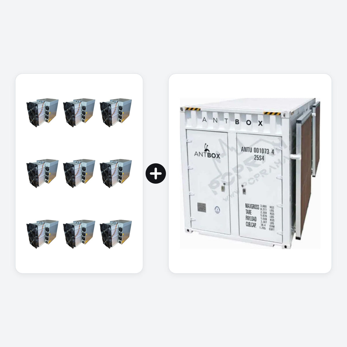 Mining set – Bitmain Antbox N5 V2 container + 180× Antminer S21 XP