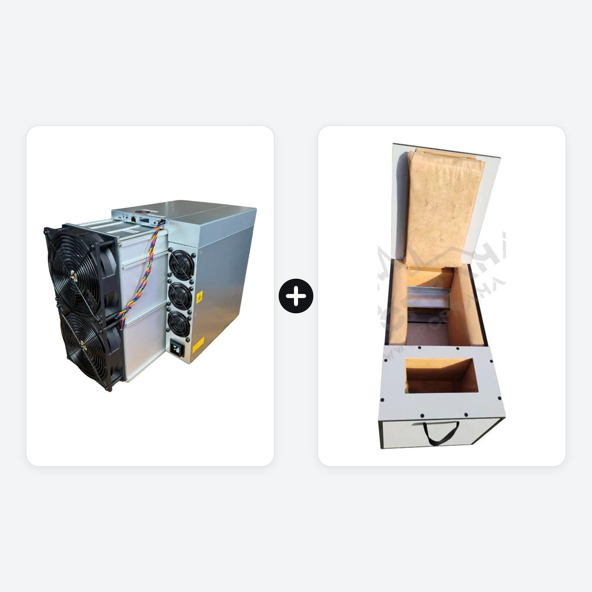 Mining set – Antminer S21 XP 270 TH/s + double PC Praha soundproof box