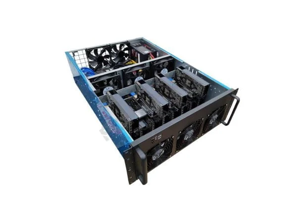 Boîtier serveur 4u pour rack 19″ 6/8/12 GPU