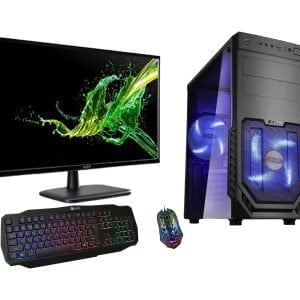 Zestaw gamingowy Alpha PC - monitor, klawiatura i mysz