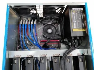 Trang trại khai thác Profi – 60x 3060TI NON LHR – 3400 MH/s