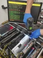 Mining rig repair