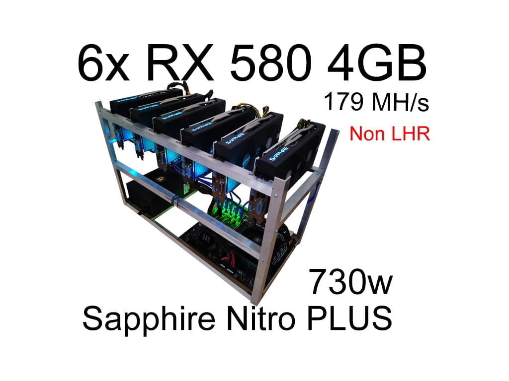 Ethereum Classic RX 580 4GB Sapphire Nitro PLUS – 179,5 Mh/s