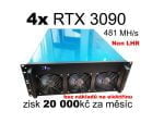 Mining rig – 4x 3090NON LHR – 481 MH/s