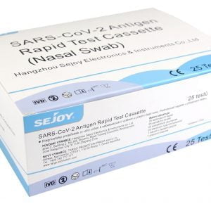 SEJOY SARS-CoV-2 Cassette de test rapide d'antigène 25 pcs