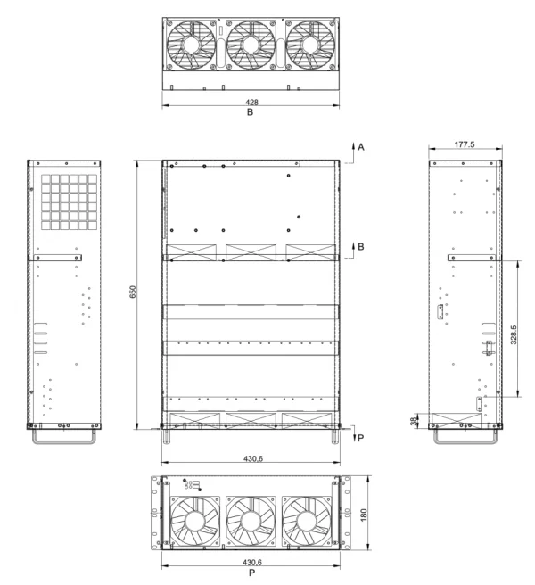 Profi Mining Rack 19" para equipamento 10x