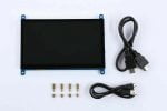 Écran tactile capacitif HDMI IPS de 7 pouces 1024 × 600 pour Raspberry Pi