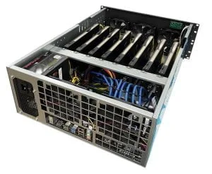 Machine minière 8x A4000 – 500 MH/s