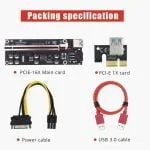 ver009s-plus-extension-riser-card-pci-e-riser-express-1x-16x-usb3-0-cable-mining VER009S Plus Extension Riser Card PCI-E Riser Express 1X 16X USB3.0 Cable Mining