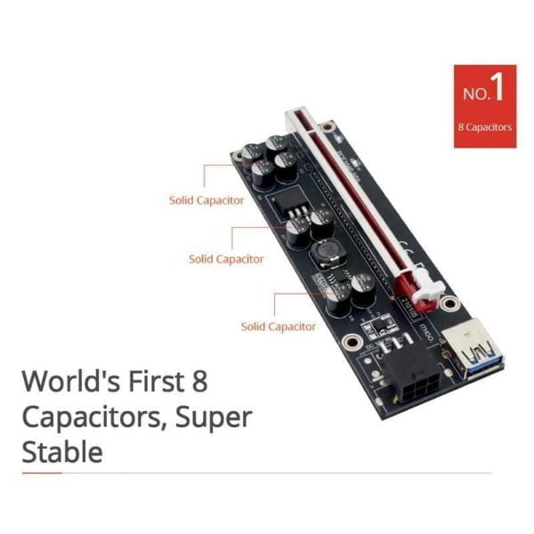 VER009S Plus Extension Riser Card PCI-E Riser Express 1X 16X USB3.0 Cable Mining