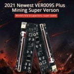 VER009S Plus Расширение Riser Card PCI-E Riser Express 1X 16X Кабель USB3.0 для майнинга