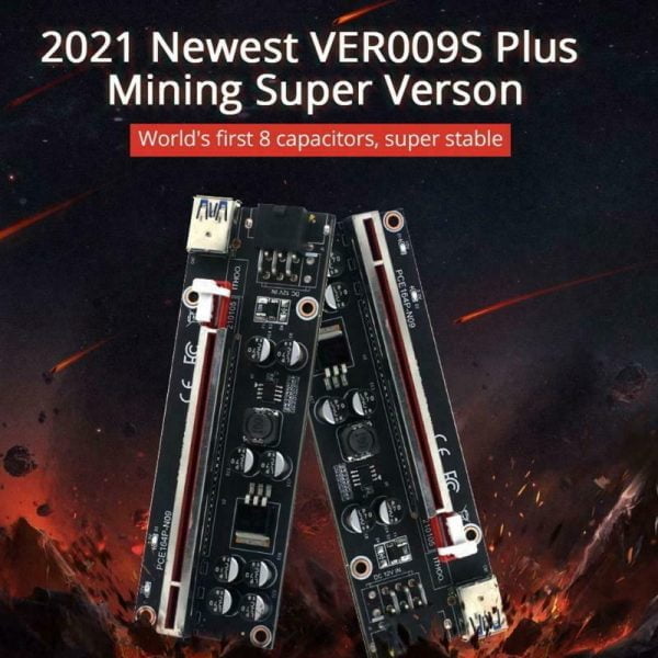 VER009S Plus Extension Riser Card PCI-E Riser Express 1X 16X USB3.0 Cable Mining
