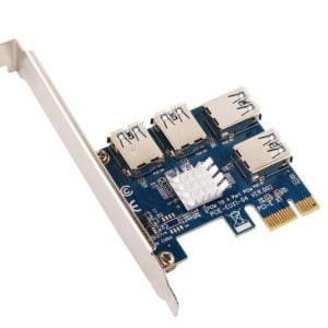 PCI-E 1x to 4 ports adapter for RISER