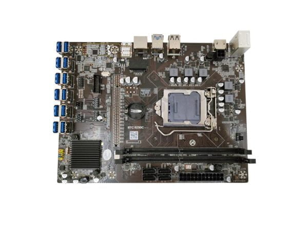 Mining základní deska professional btc B250c 12xGPU – CPU LGA1151, DDR4