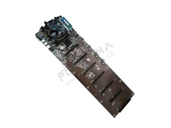 mining-deska-eth-b85-v2-31-8x-gpu-16x-pci-e--cpu-s-chladicem Mine bestyrelse ETH B85 V2.31 8x GPU 16x PCI-e + CPU med køler + DDR 8GB
