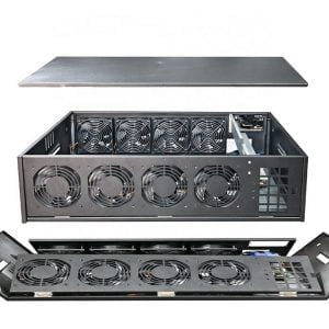 Mining case for 8 GPU - 8 PCI-e 16x without fan