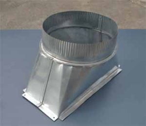 Adaptador para tubo circular a caja antirruido 200 mm