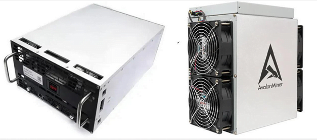 Whatsminer M56S from Microbt (pictured left) and A1Z66 from Canaan Avalon (pictured right).