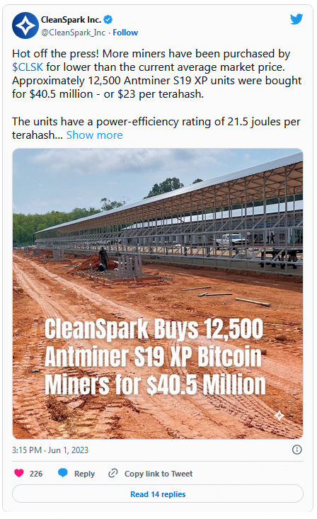 cleanspark-purchased-12-500-bitcoin-hardening-equipment-from-company-bitmain