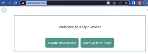 KASPA Brieftasche - Schöpfung