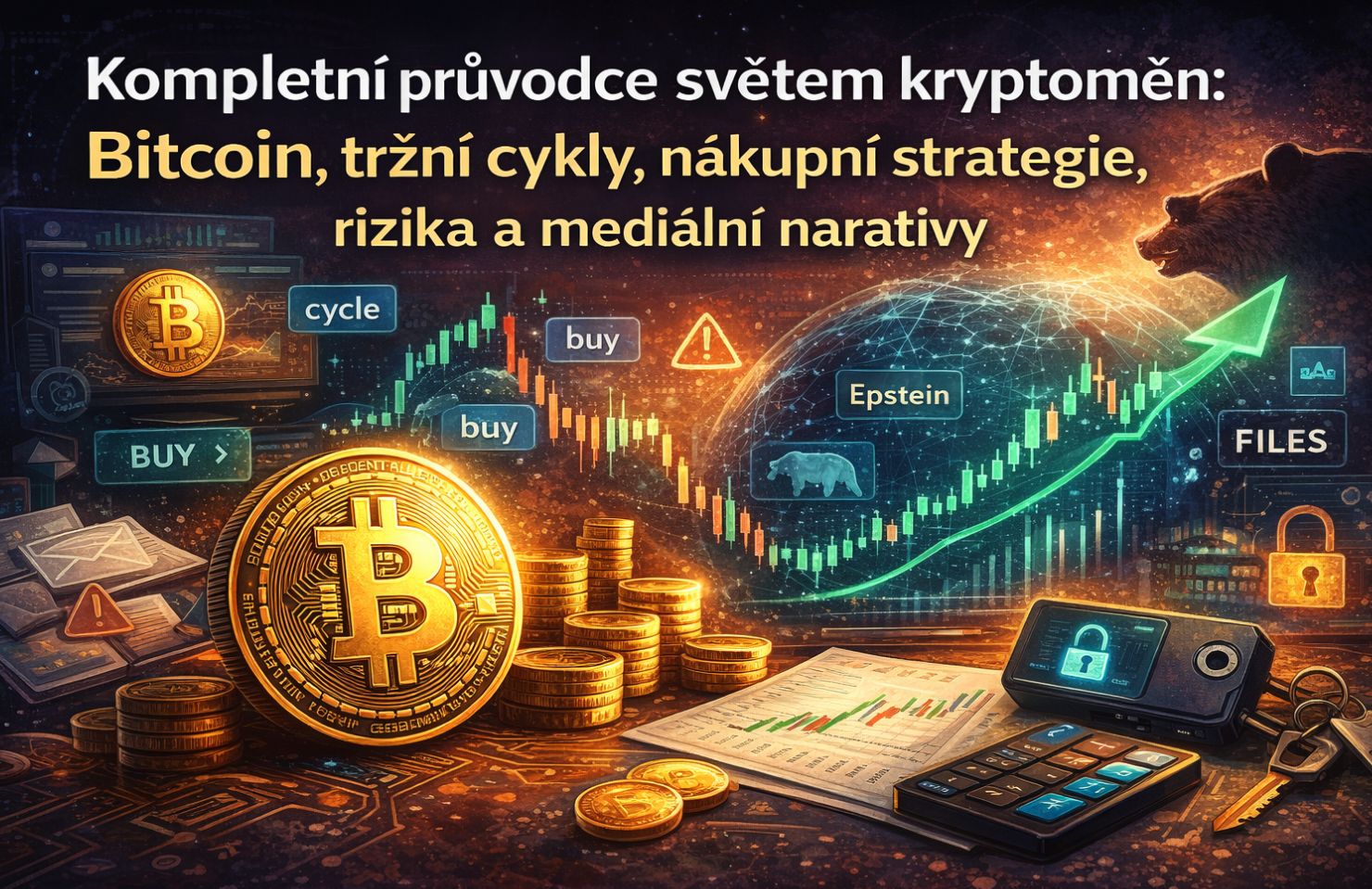 kompletni-pruvodce-svetem-kryptomen-bitcoin-trzni-cykly-nakupni-strategie-rizika-a-medialni-narativy