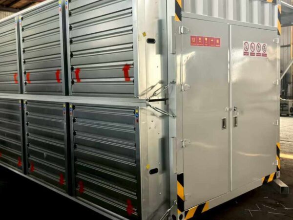 40 ft High-Cube, air-cooled mining container